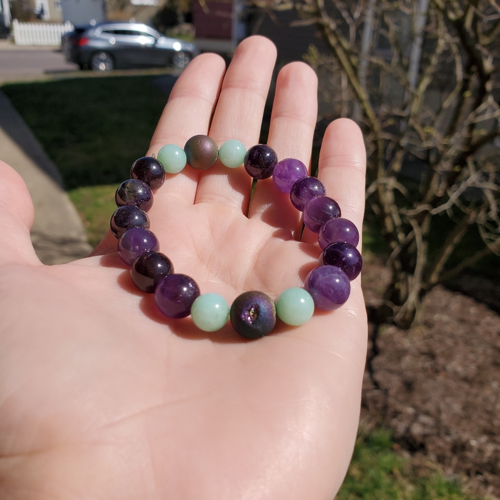 💜Crown Chakra💜 Reiki Infused Amethyst Bracelet